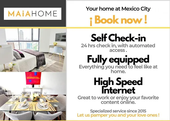 Luz Maria 6 Maiahome Chic Urban Retreat In Polanco's Heart With Terrace Apartment Mexico City